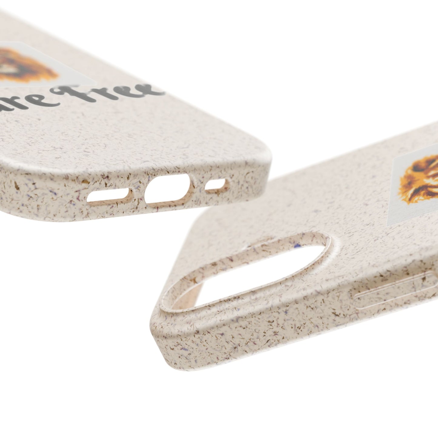 Biodegradable Phone Case — 'Care Free' Lion Design (Eco-Friendly)