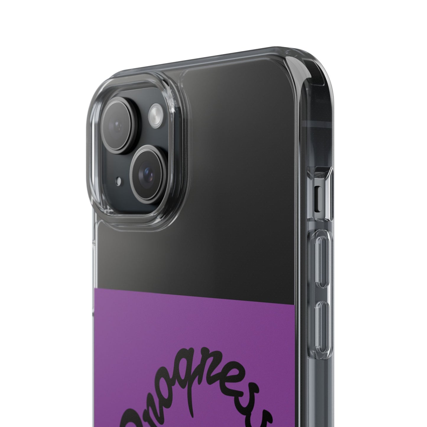 Progress Over Perfection Clear Impact-Resistant Phone Case