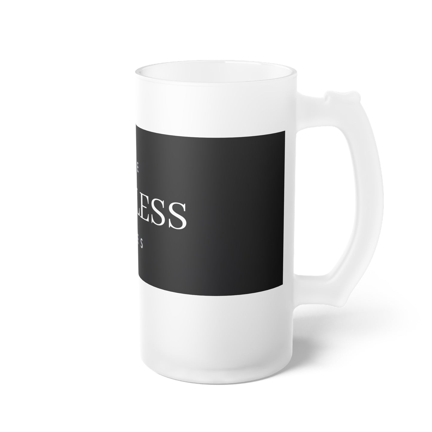 Frosted Glass Beer Mug - Fate Loves Fearless