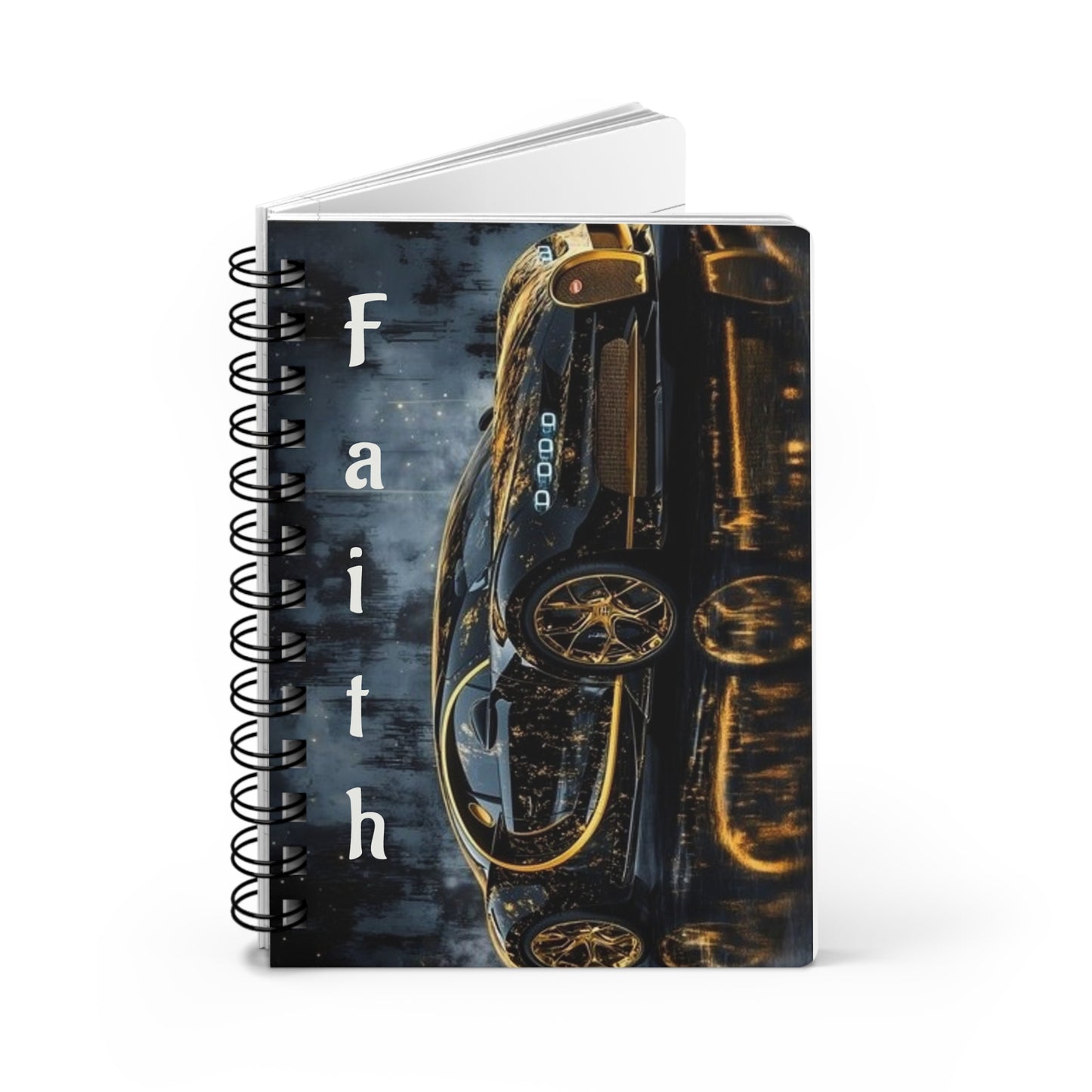 Faith Car Journal — Spiral Notebook with Inspiring Faith Automotive Design