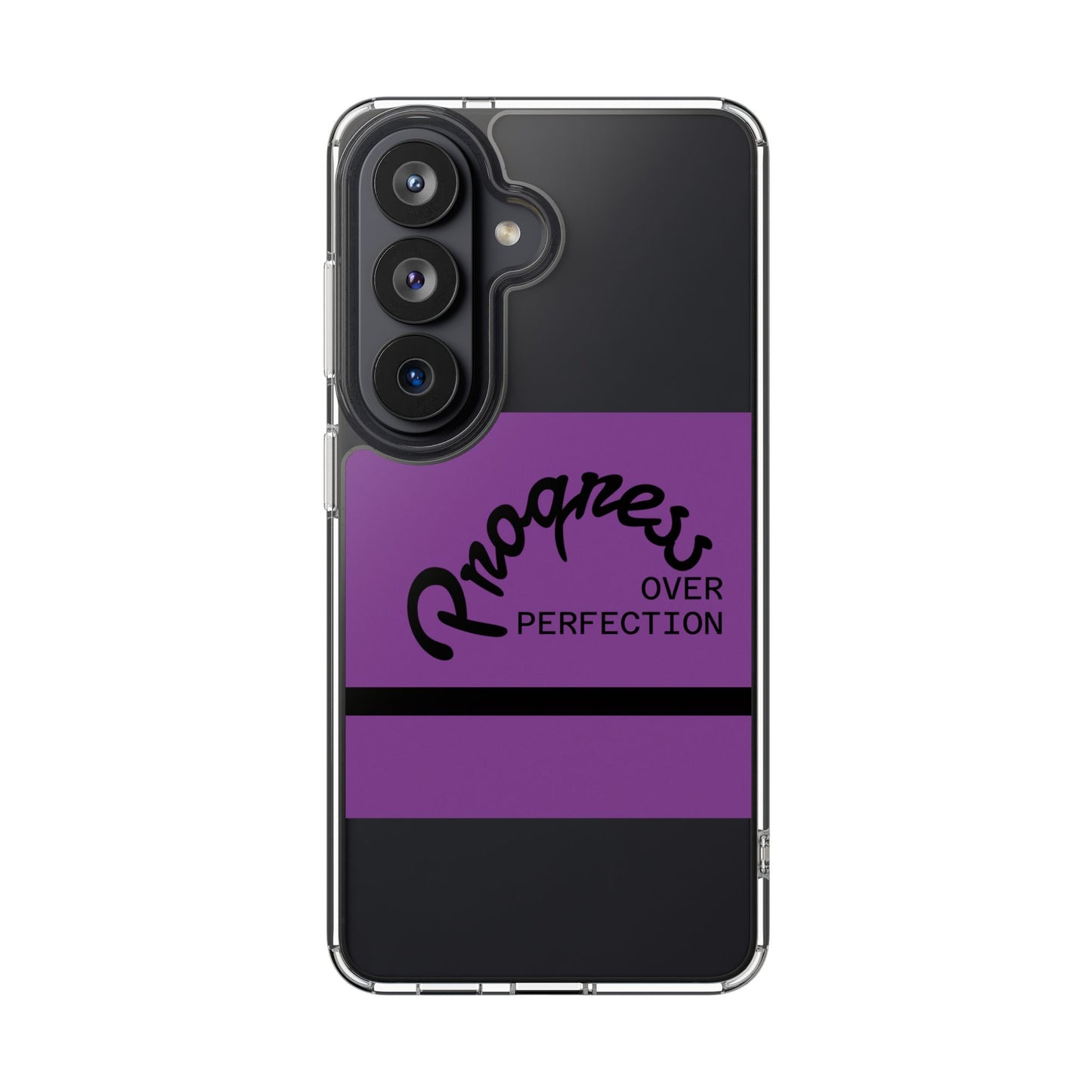 Progress Over Perfection Clear Impact-Resistant Phone Case