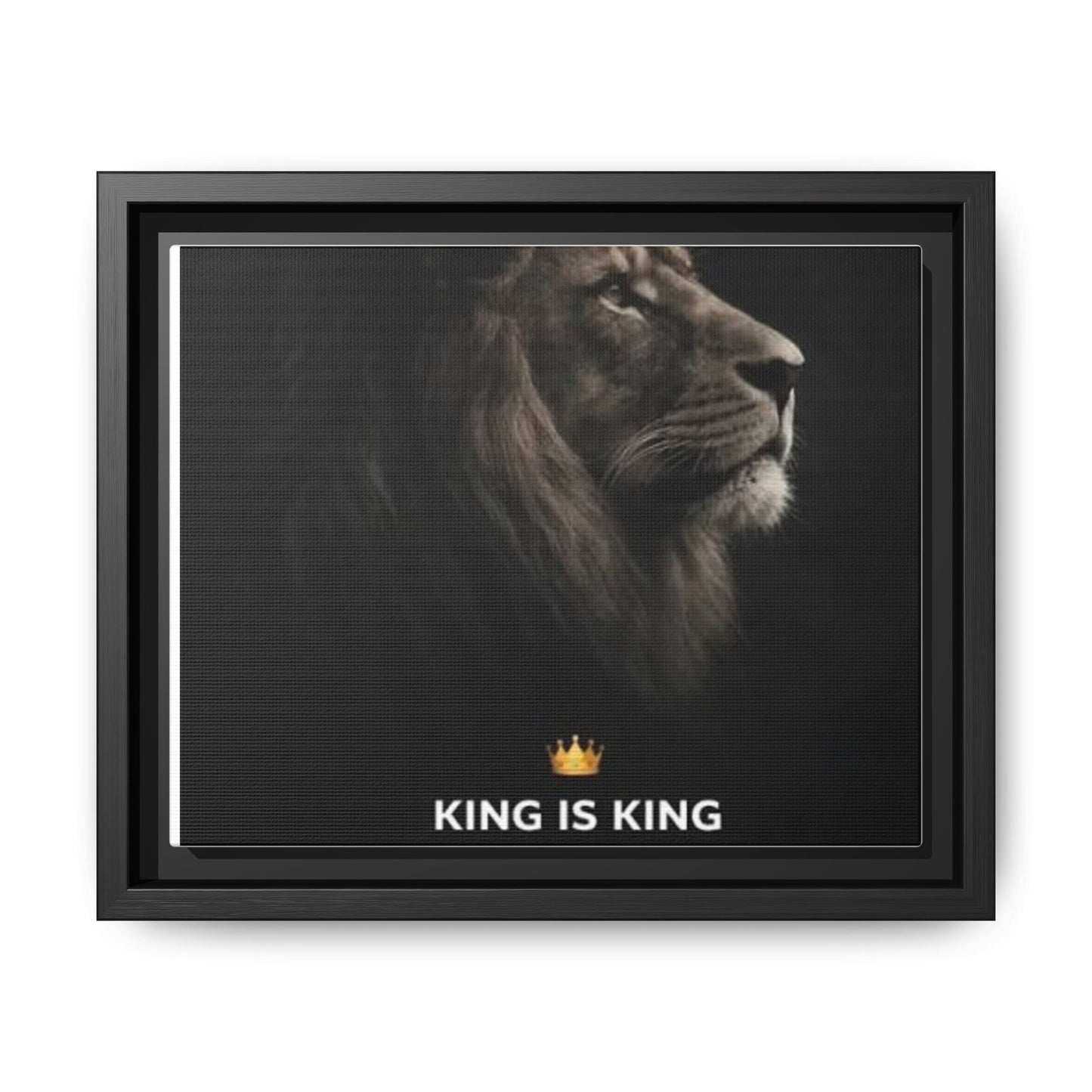 Matte Canvas, Framed (Multi-color) - King is King