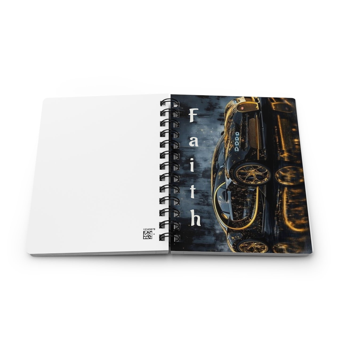 Faith Car Journal — Spiral Notebook with Inspiring Faith Automotive Design