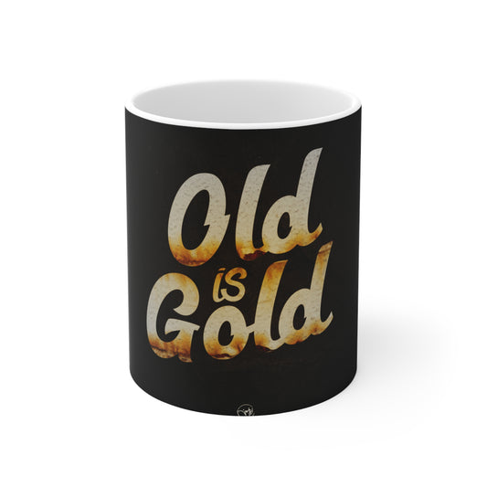 Old is Gold Mug - Mindsetbepositive - Latest trend - Black Mug
