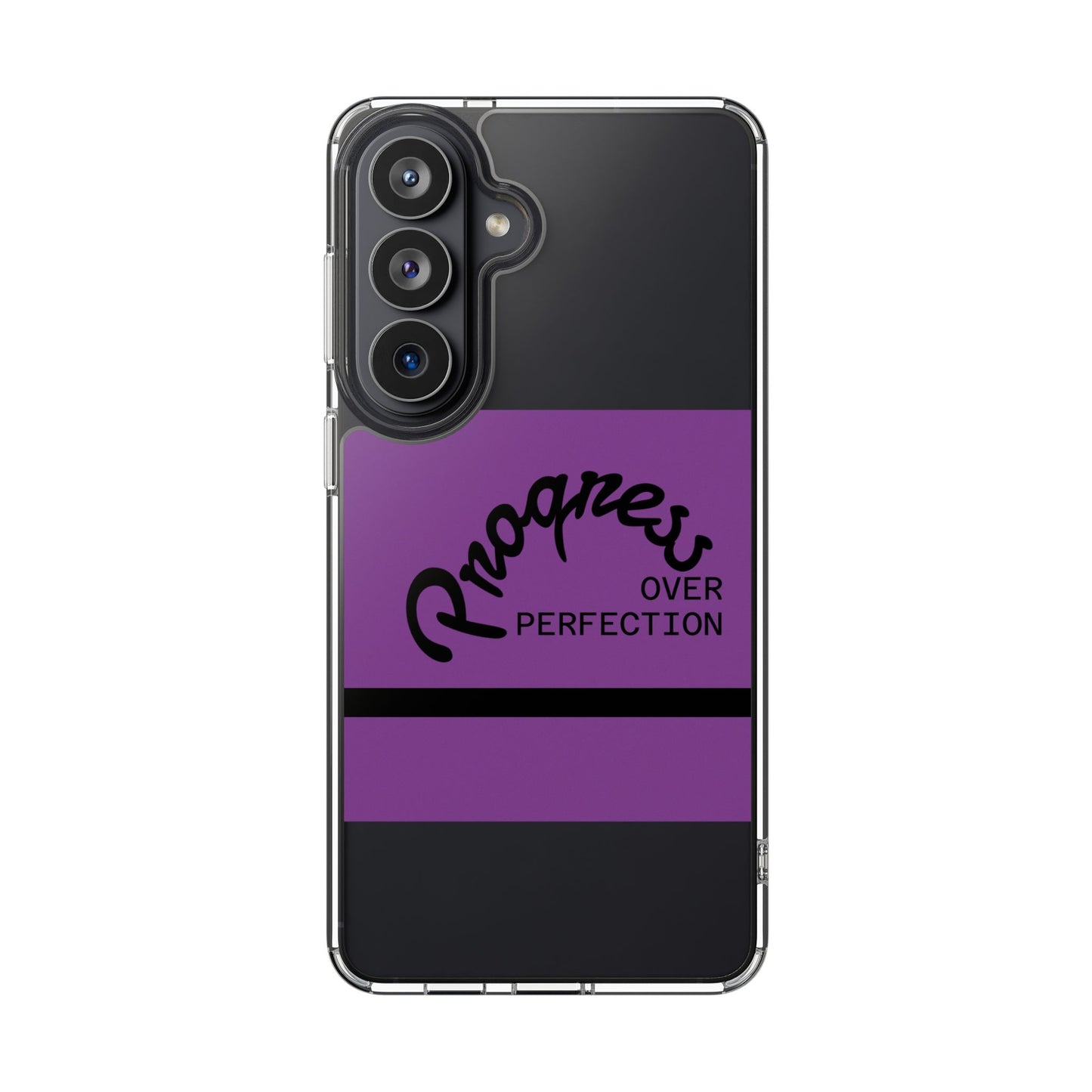 Progress Over Perfection Clear Impact-Resistant Phone Case
