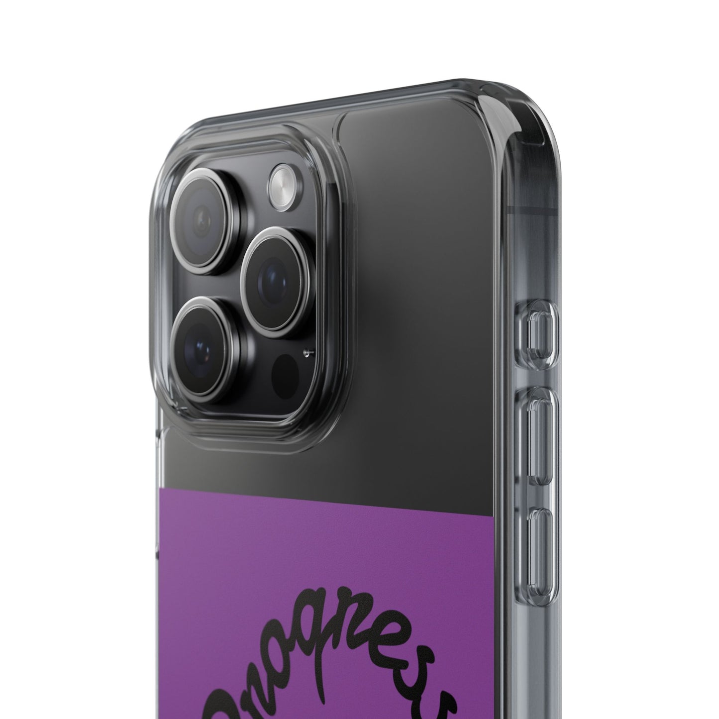 Progress Over Perfection Clear Impact-Resistant Phone Case