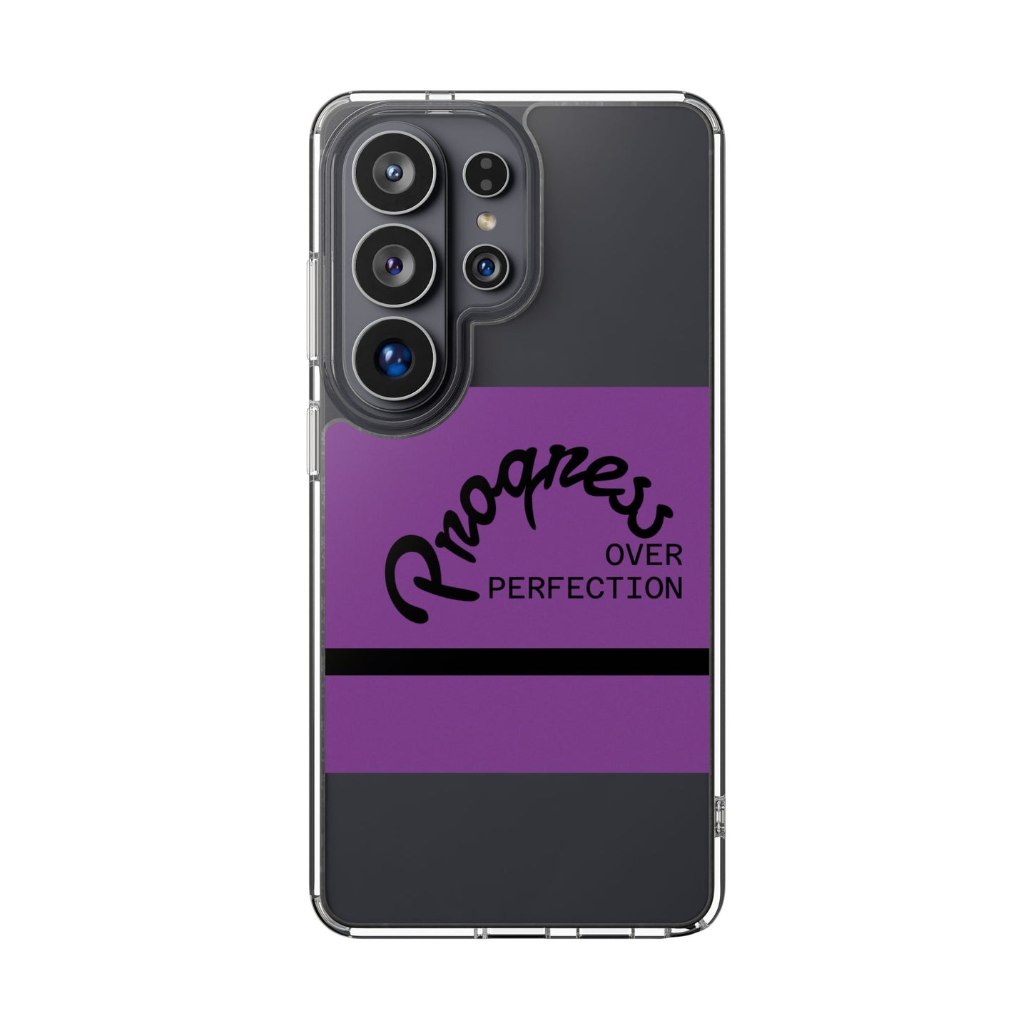 Progress Over Perfection Clear Impact-Resistant Phone Case