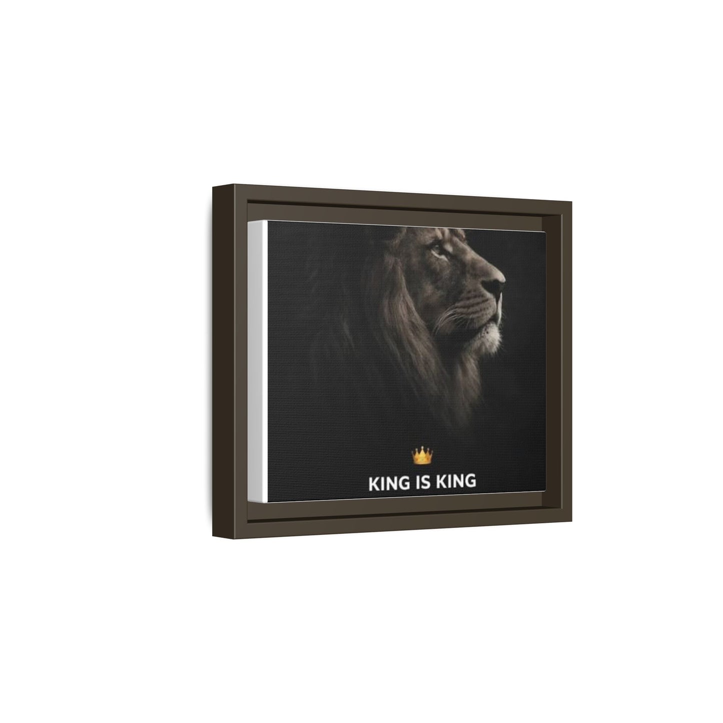Matte Canvas, Framed (Multi-color) - King is King