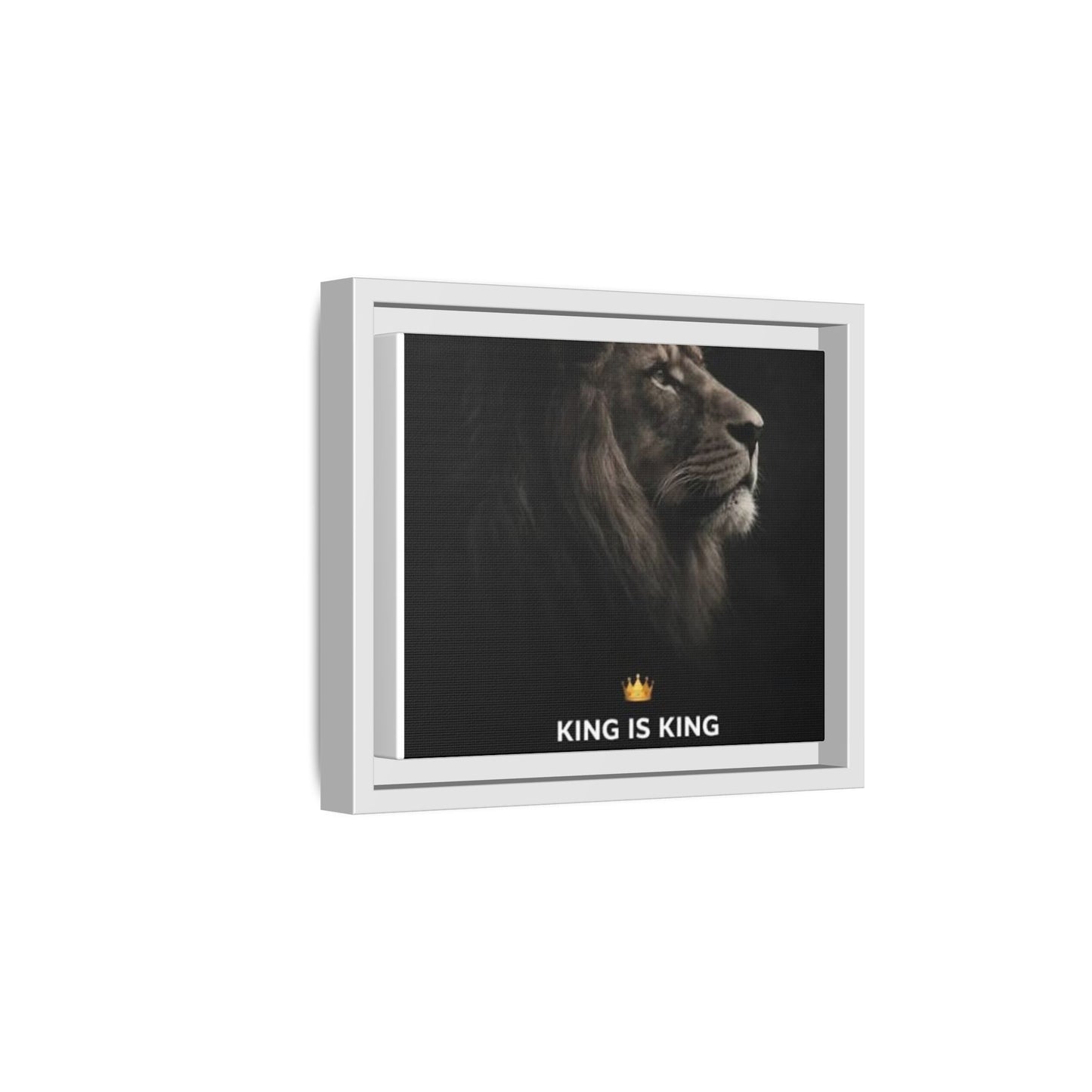 Matte Canvas, Framed (Multi-color) - King is King