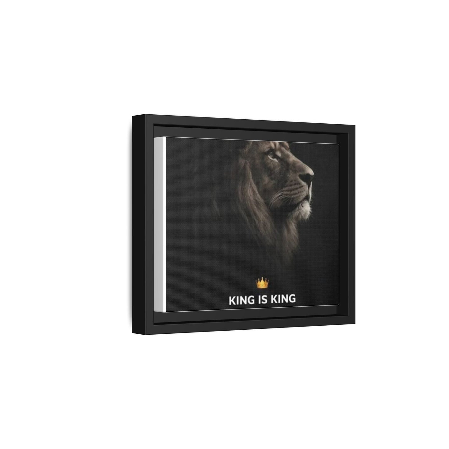 Matte Canvas, Framed (Multi-color) - King is King