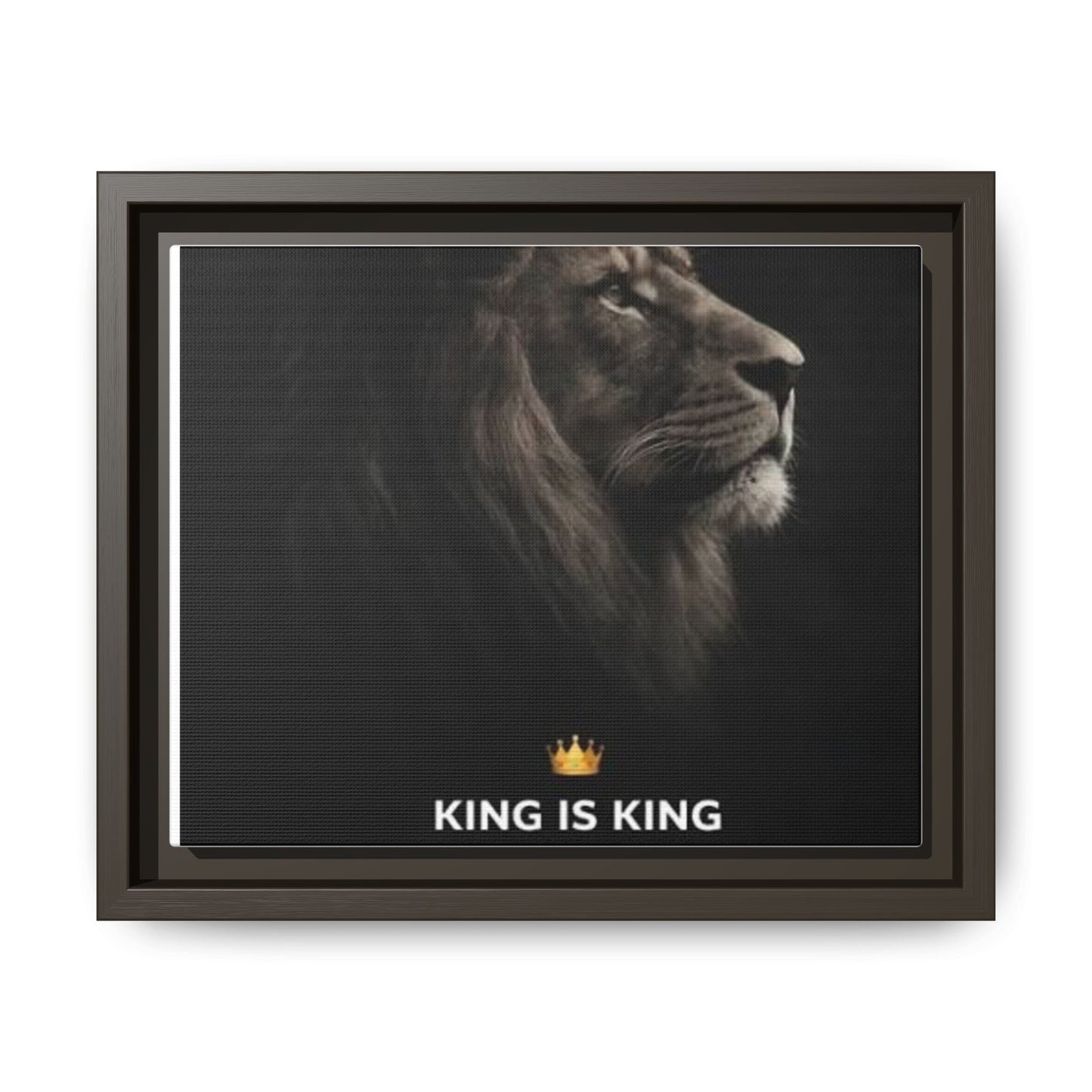 Matte Canvas, Framed (Multi-color) - King is King