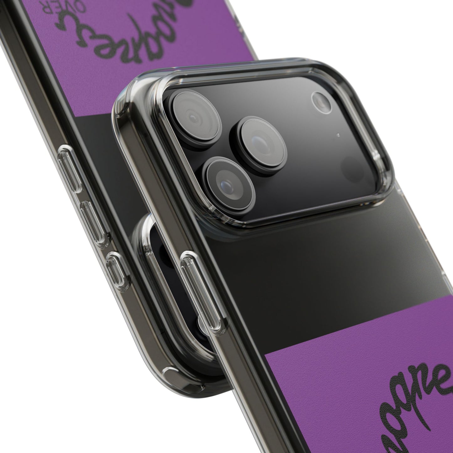 Progress Over Perfection Clear Impact-Resistant Phone Case