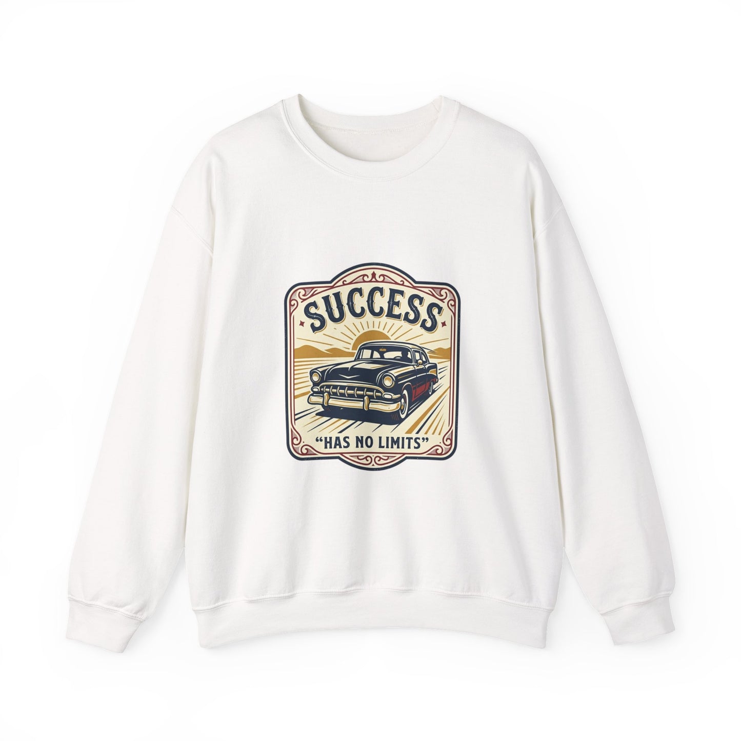 Vintage Ranch Car Crewneck Sweatshirt | western prairie rustic