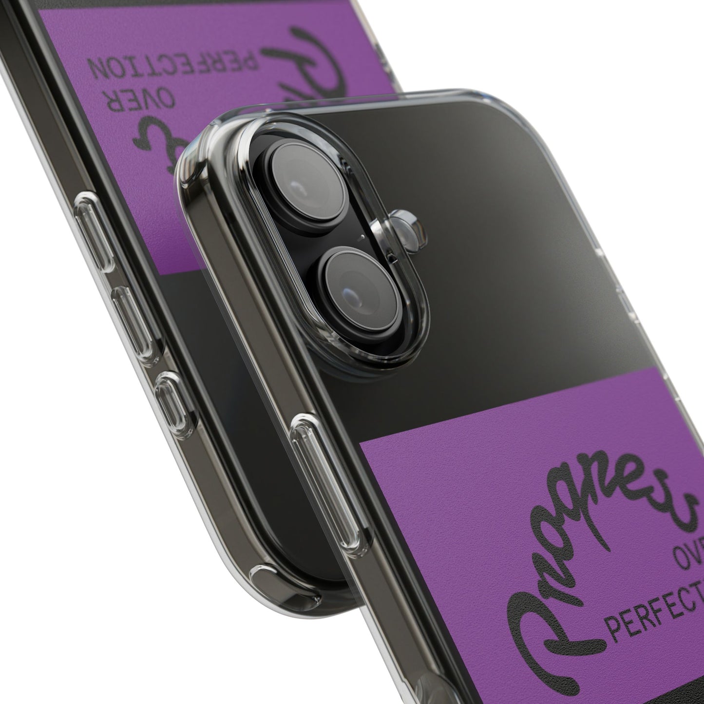 Progress Over Perfection Clear Impact-Resistant Phone Case