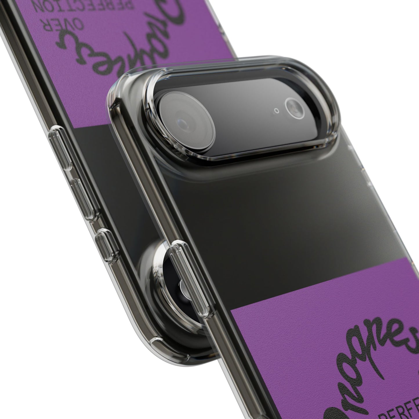 Progress Over Perfection Clear Impact-Resistant Phone Case
