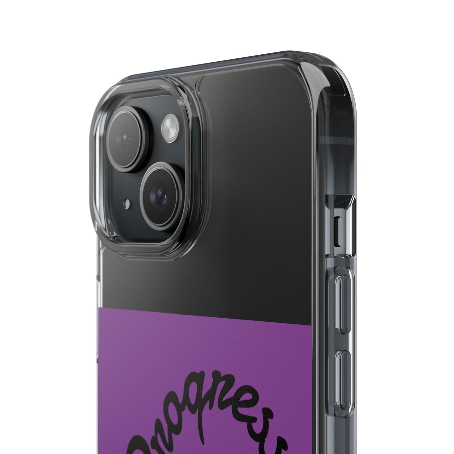 Progress Over Perfection Clear Impact-Resistant Phone Case
