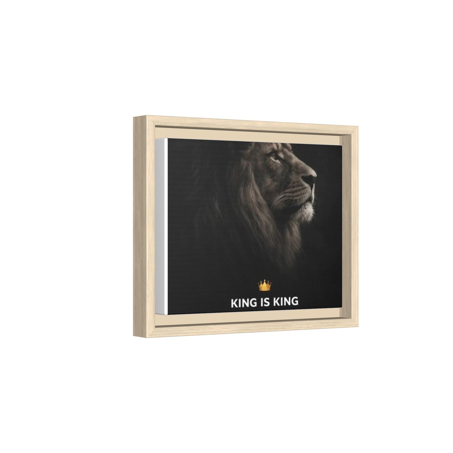 Matte Canvas, Framed (Multi-color) - King is King
